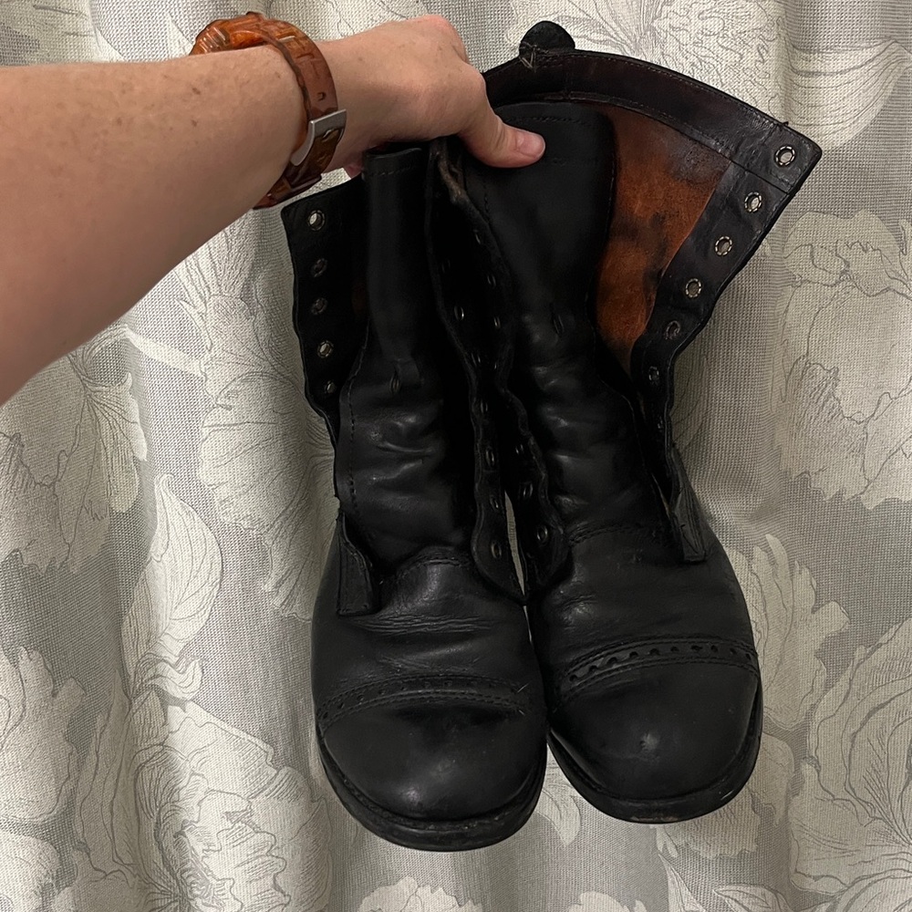 Frye Black Leather Men's Boots Mens 9.5